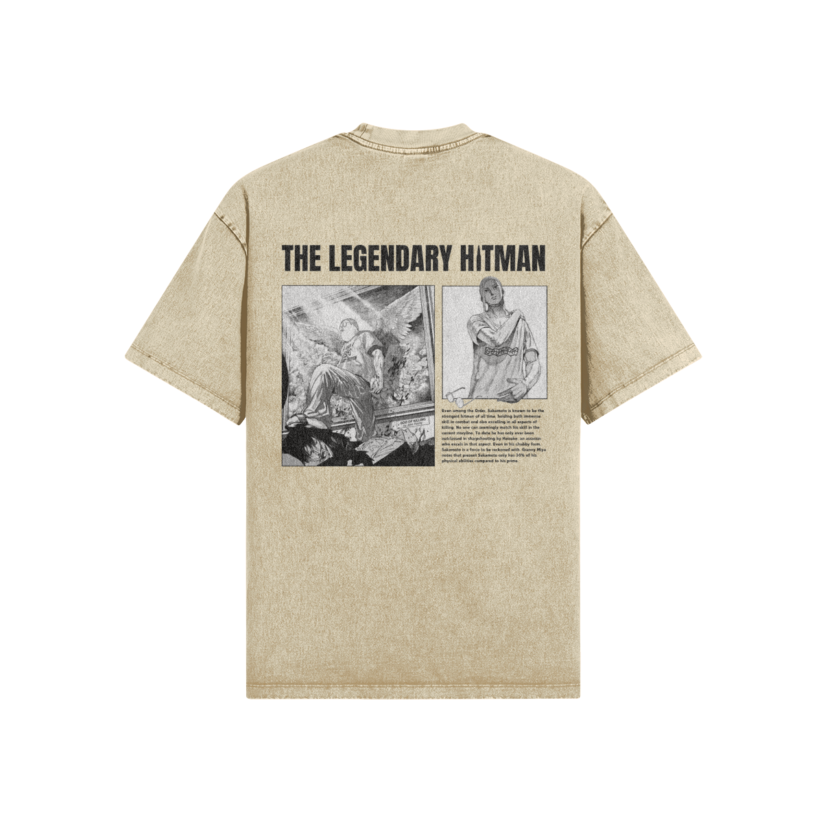 Oversized Vintage Tee – God of Killing | Sakamoto Days Collection