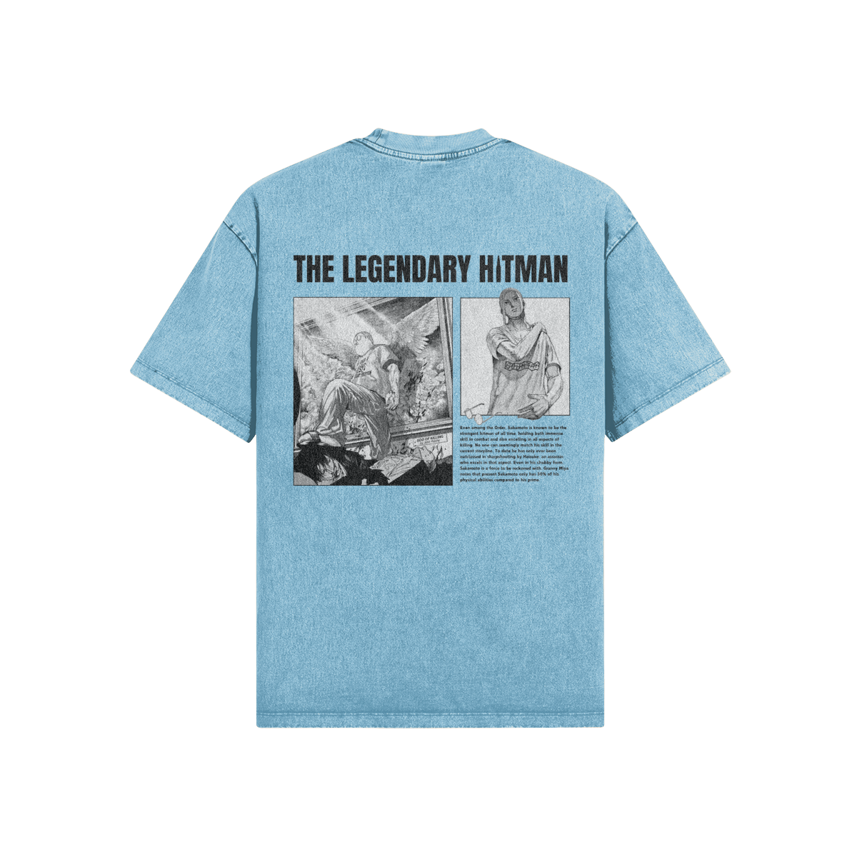 Oversized Vintage Tee – God of Killing | Sakamoto Days Collection